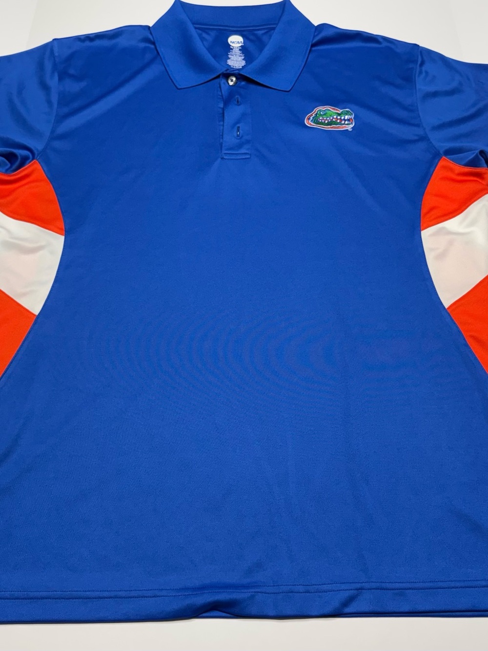 NCAA Royal Blue Polo with Orange and White Accents